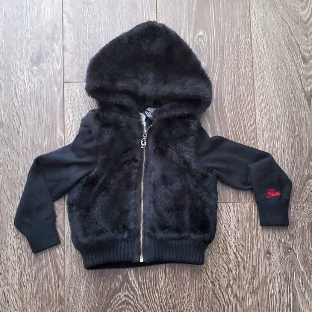 🖤 GUESS Kids Faux Fur Jacket -  24M